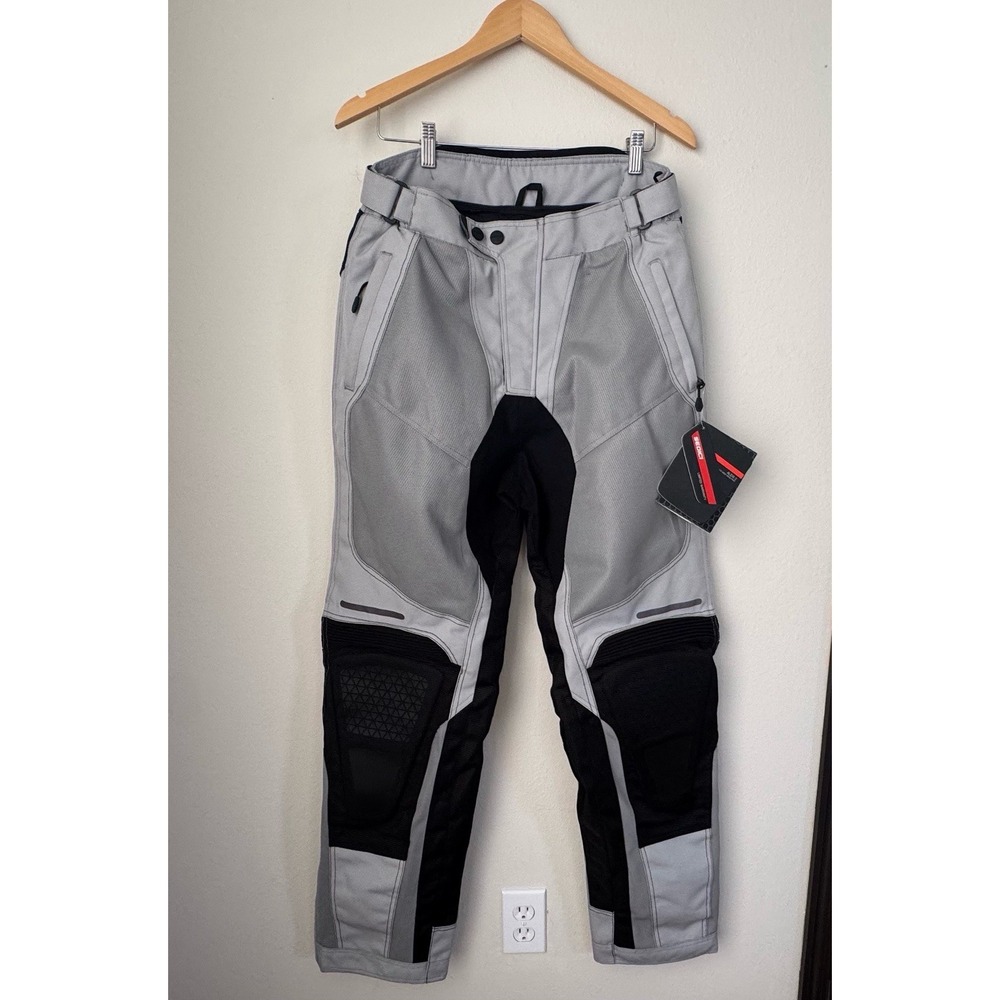 NWT Sedici Alexi 2 Waterproof Mesh Mens Size Small Black/Silver Motorcycle Pants